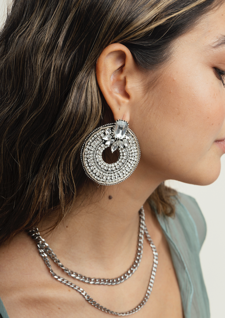 Aretes Silver Orbit
