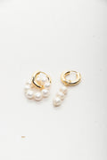 Aretes Pearl Hoops