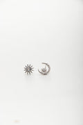 Aretes Moonbow Studs Plateado