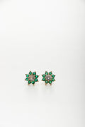 Aretes Green Flower